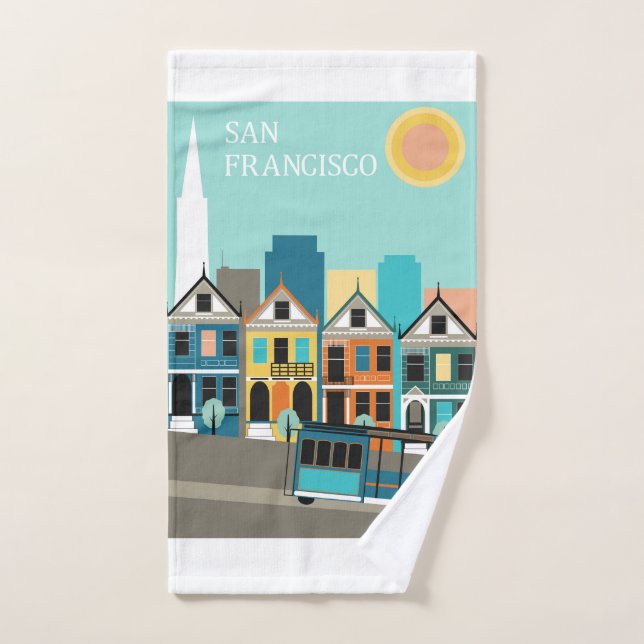 San Francisco Pretty Art (Serviette à main)