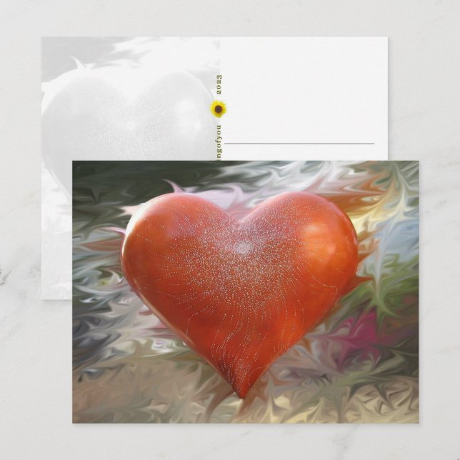 San Francisco Red Heart - carte postale (Devant / Derrière)