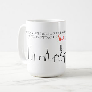 San Francisco Skyline Girl Citation Mug