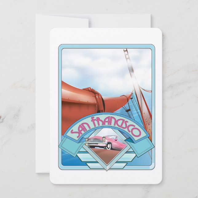 San Francisco, USA, affiche de voyage (Devant)