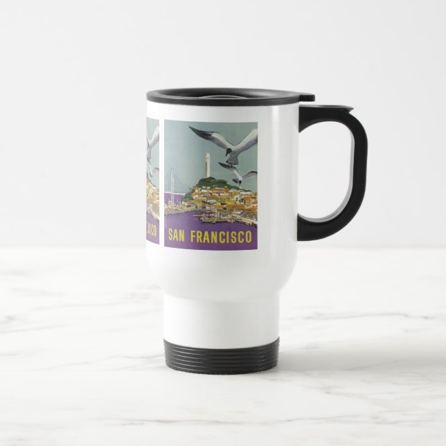 San Francisco USA Vintage voyage mugs (Droite)