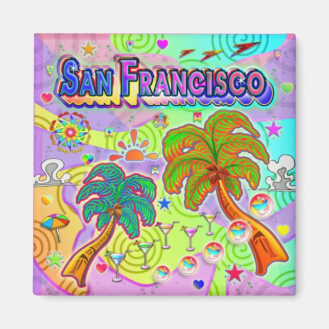 San Francisco Vacation Target Magnet (Devant)