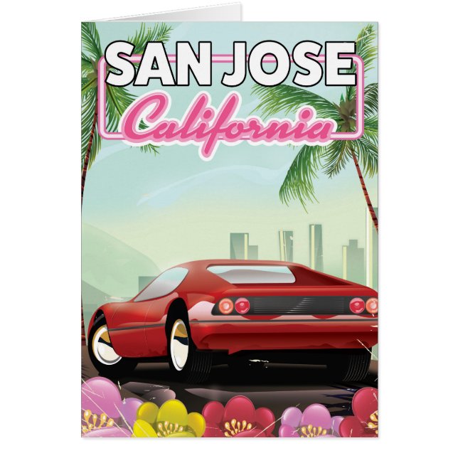 San Jose, Californie affiche de voyage (Devant)