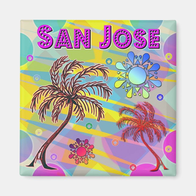 San Jose Happy and Hope Magnet (Devant)