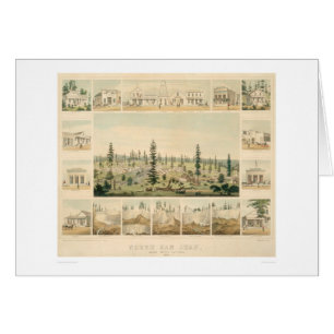 San Juan du nord, carte panoramique 1858 (1567A)