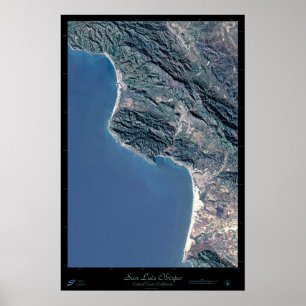 San Luis Obispo, affiche satellite californienne