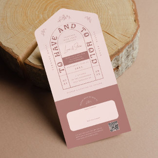 San Miguel Faire-part de mariage avec carte RSVP