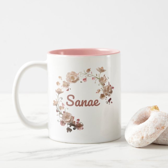 Sanae Floral Mug (Avec donut)
