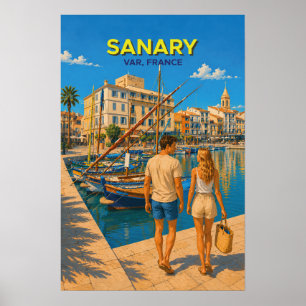 Sanary – Vintage Travel Poster