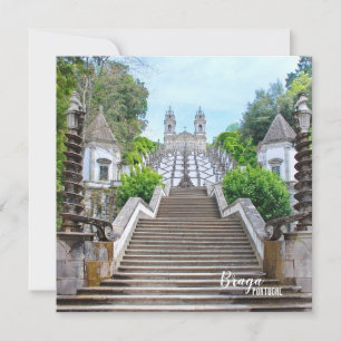 Sanctuaire catholique Bom Jesus de Braga avec priè