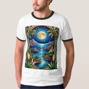 Sanctuaire marin Lune Imaginaire Art Tshirt