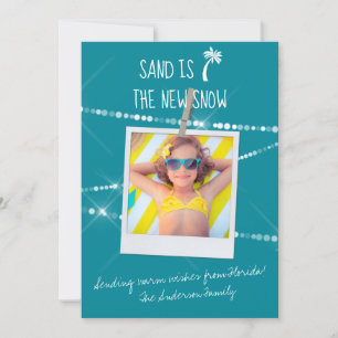 Sand est le Carte photo de vacances New Snow Flori