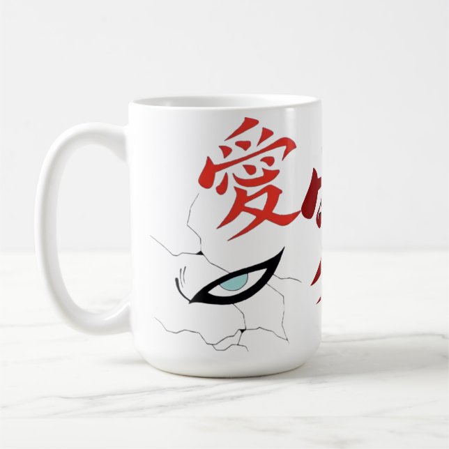 Sand Shinobi Love Symbol Mug – Anime Inspired Coff (Gauche)