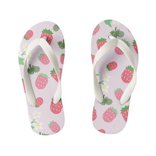 Sandale douce fraise. Tongs pour enfants (Semelle)