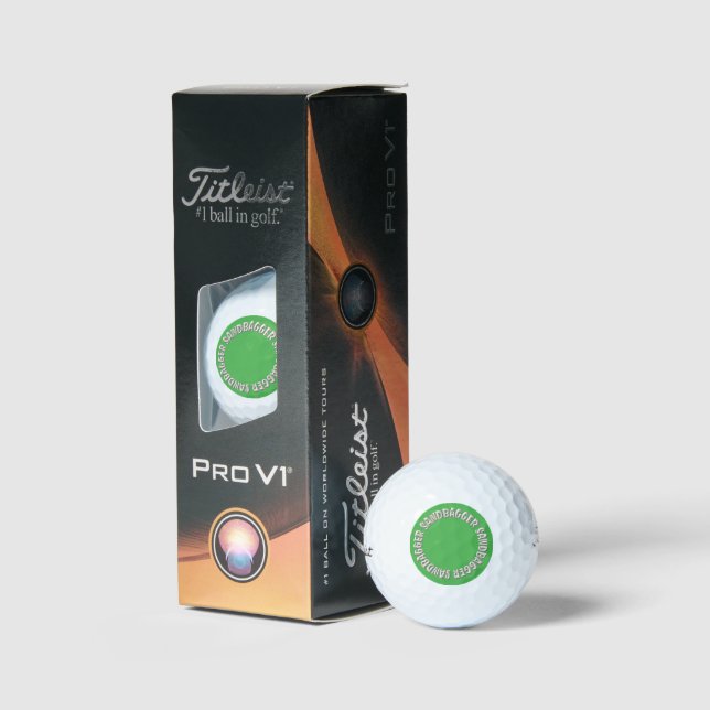 Sandbagger green Titleist Pro V1 balles de golf 3  (Conditionnement)