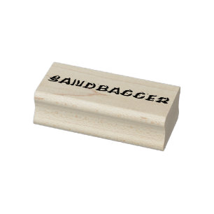Sandbagger rectangle petit tampon en caoutchouc