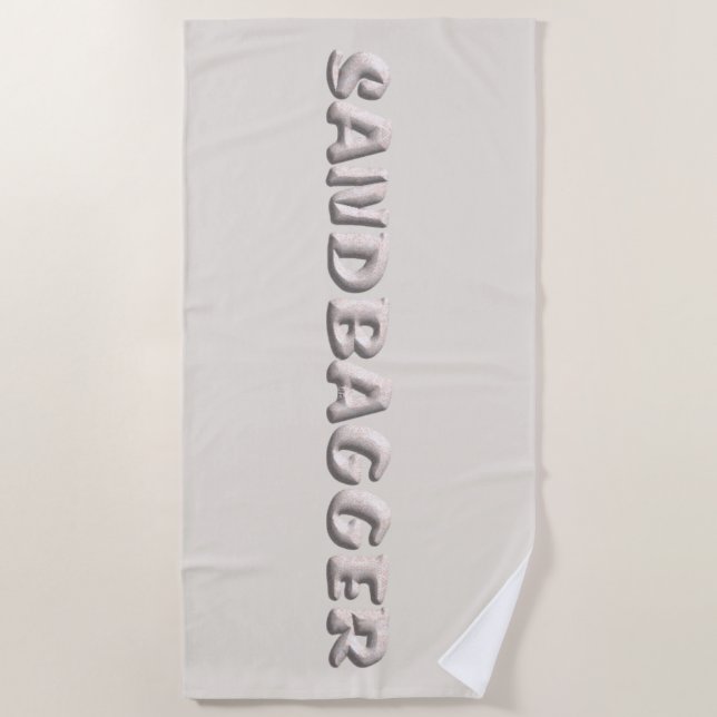 Sandbagger serviette de plage de sable blanc (Devant)