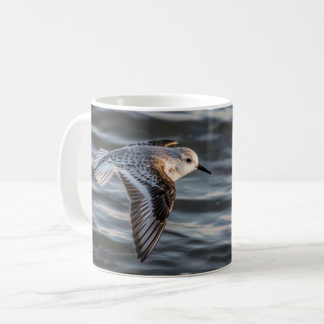 Sandpiper Sauvez nos oiseaux de rivage Mug par Ros (Devant gauche)