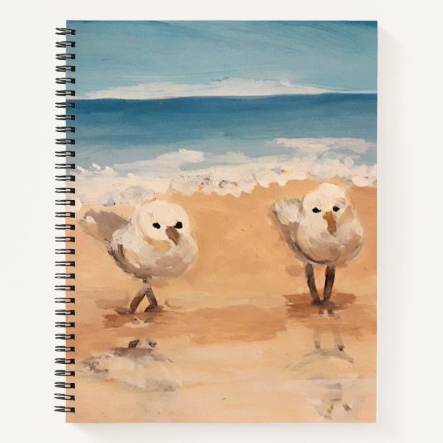 Sandpipers au bord du Carnet Sea Shore (Devant)
