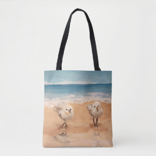 Sandpipers au bord du Sac fourre-tout Sea Shore