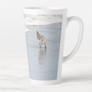 Sandpipers sur la plage Photo Latte Café Mug