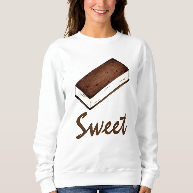 Sandwich à la crème glacée sucrée Sweatshirt (Devant)