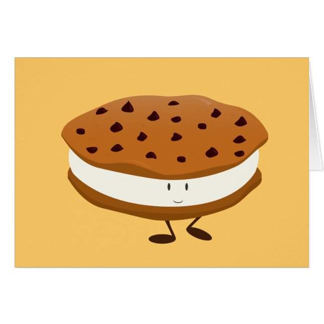 Sandwich de sourire à gâteau aux pépites de (Devant horizontal)