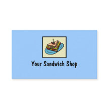 Sandwich shop cartes de visite personnalisables