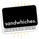 sandwichs. carte punch fidélité<br><div class="desc">COULEURS et FONTS sont entièrement personnalisables! par identica design . asyrum</div>