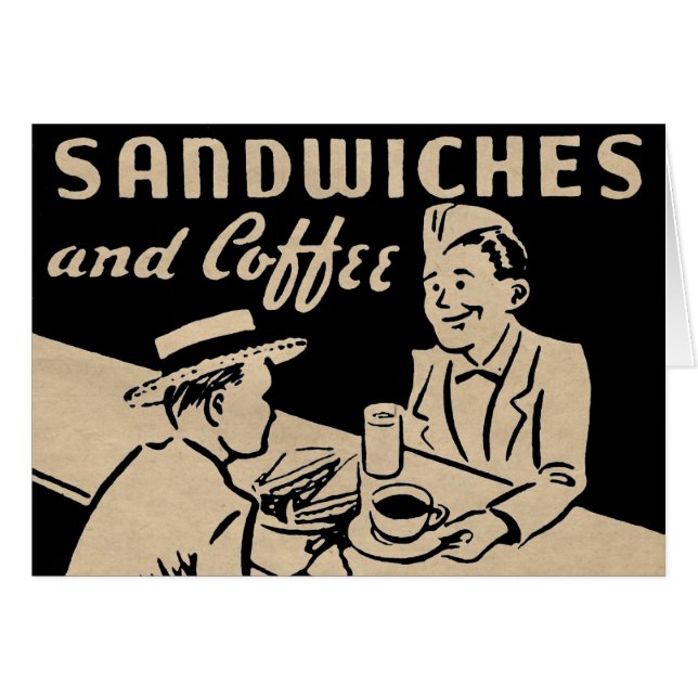 Sandwichs et café (Devant horizontal)
