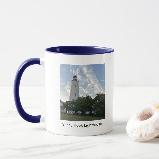 Sandy Hook Lighthouse Mug (Avec donut)