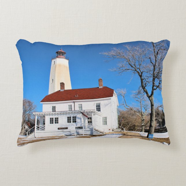 Sandy Hook Lighthouse, New Jersey Coussin d'ascens (Devant)