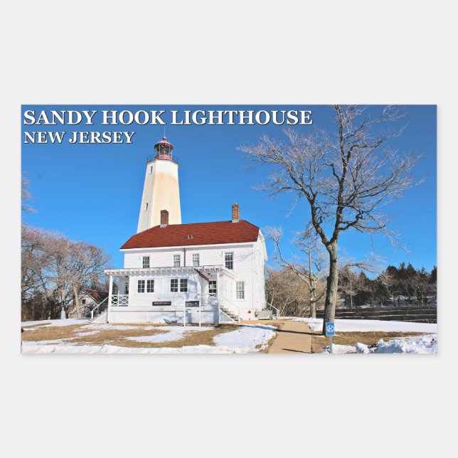 Sandy Hook Lighthouse, Stickers New Jersey (Devant)