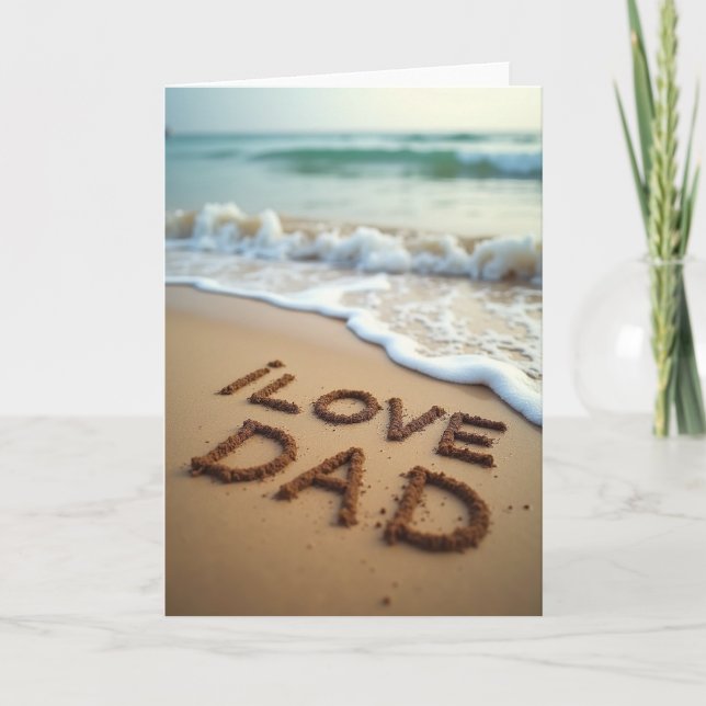Sandy j'aime Papa Carte (Devant)