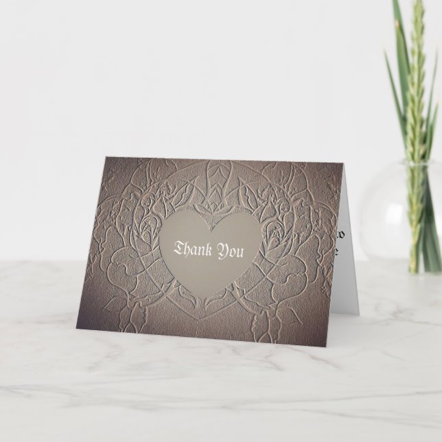 Sandy Rose Mariage Merci Cartes (Devant)