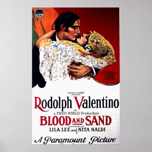 Sang et sable, affiche du film Valentino (Devant)