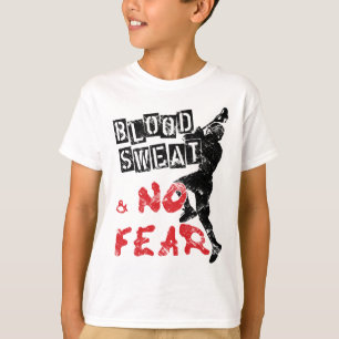 Sang, sueur et aucun T-shirt de lacrosse de