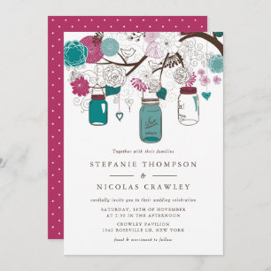 Sangria et le Faire-part de mariage Turquoise Maso