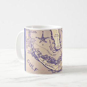 Sanibel Captival Floride carte Mug