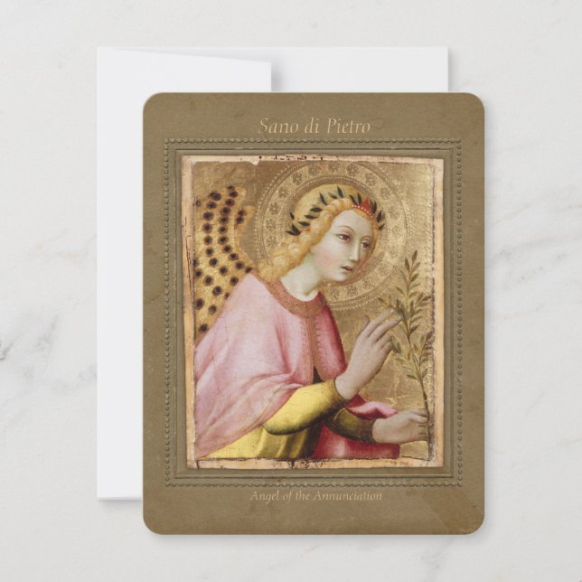 Sano di Pietro Annonciation angel CC0746 Carte pla (Devant)