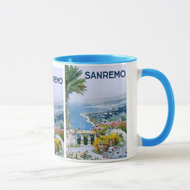 Sanremo, Italie Ringer Mug (Plaqué) (Droite)