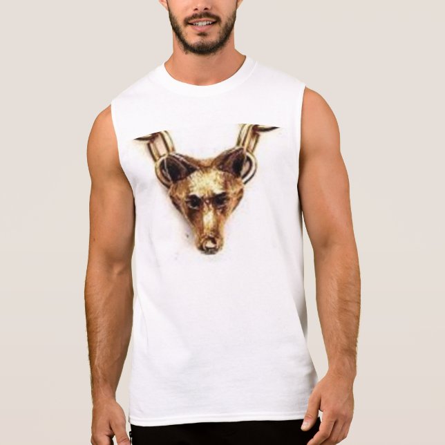 Sans Manches T-shirt grand de Hanes des hommes (Devant)