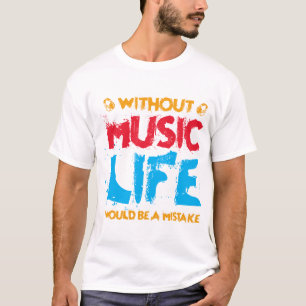Sans musique T-shirt Design-235-320-01