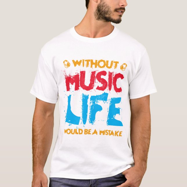 Sans musique T-shirt Design-235-320-01 (Devant)