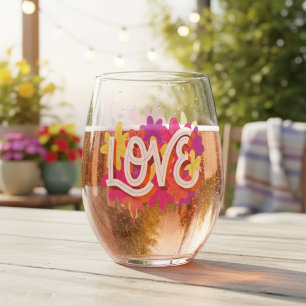 Sans Pied AMOUR Verre à vin impeccable