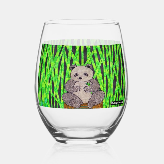 Sans Pied Panda - Verre à vin (Recto)