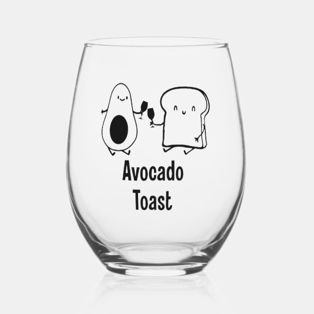 Sans Pied Verre à vin Avocado Toast (Recto)