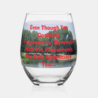 Sans Pied Verre à vin drôle