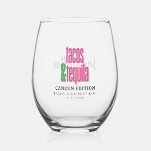 Sans Pied Verre à vin Tacos Tequila