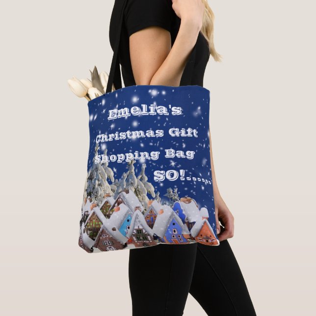 “Sans triche” Sac de courses pour cadeaux de Noël (De près)